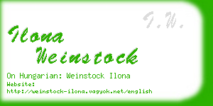 ilona weinstock business card